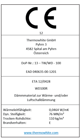 CE-Kennzeichnung wd100r