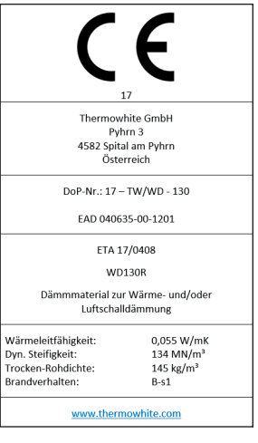 CE-Kennzeichnung wd130r